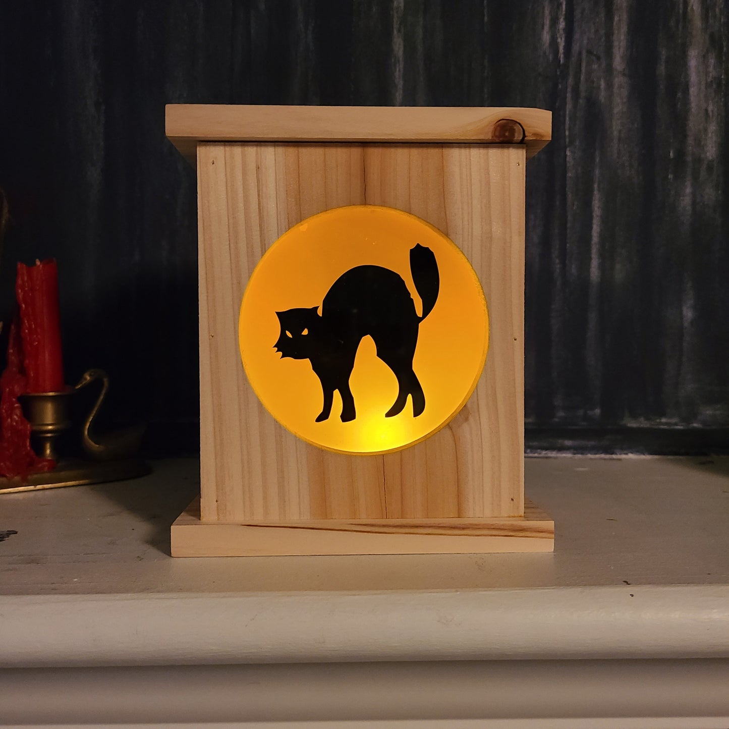 Halloween Lantern - Black Cat