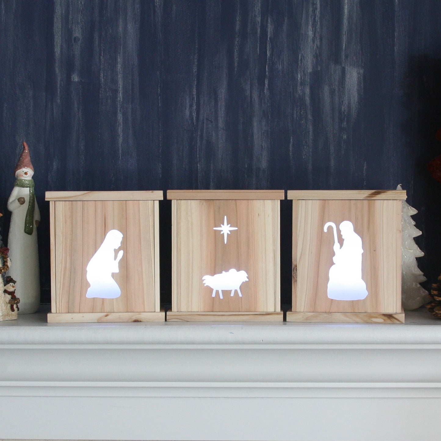 Christmas Lantern Set - Nativity Scene