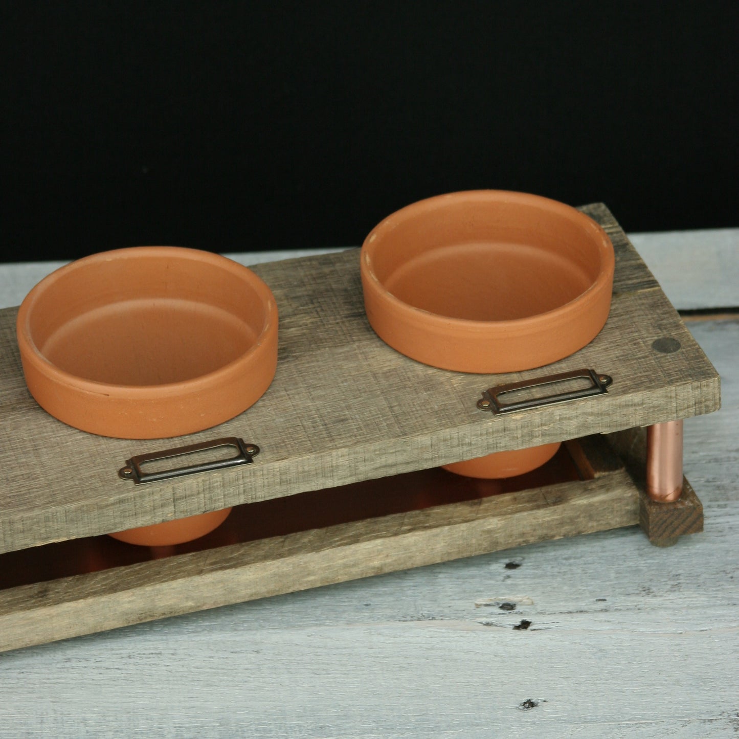 Rustic Herb Garden Planter With Label Holders