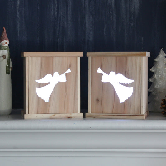 Christmas Lanterns - Angel pair