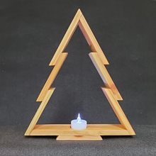 Load image into Gallery viewer, Cedar Christmas Tree with Tealight