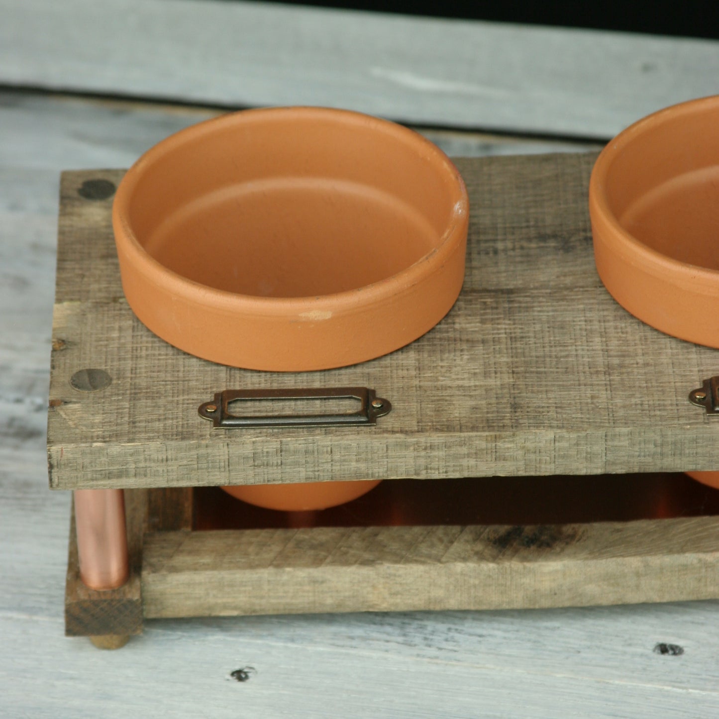 Rustic Herb Garden Planter With Label Holders