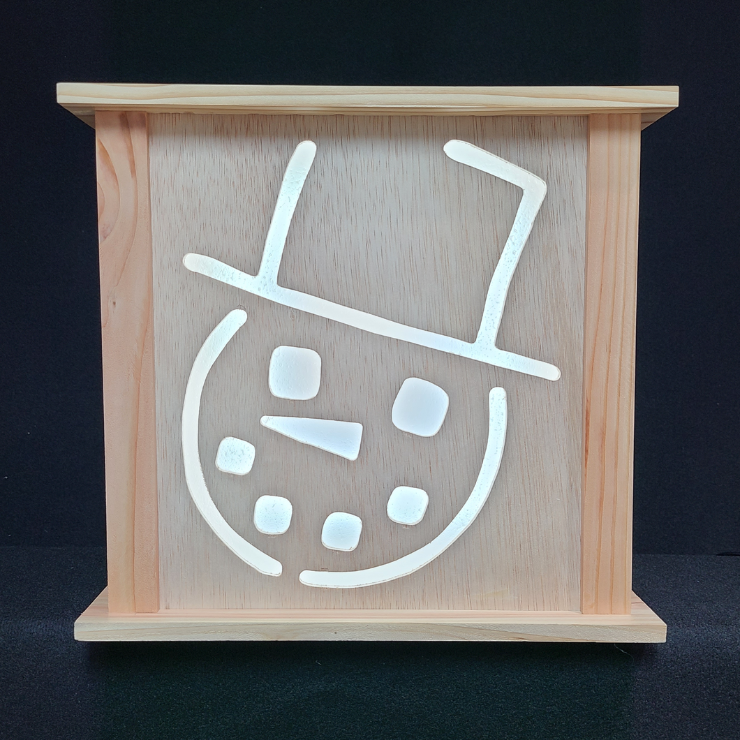 Lighted Snowman Face (Looking Left)