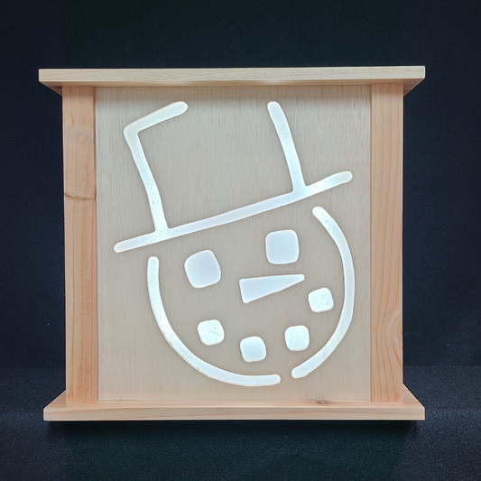 Lighted Snowman Face (Looking Right)